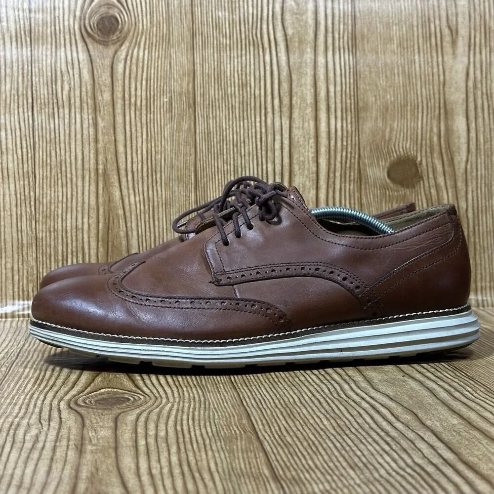 Cole Haan‎ Men's Size 11.5 Original Grand Wingtip Oxford Brown Shoes C20778